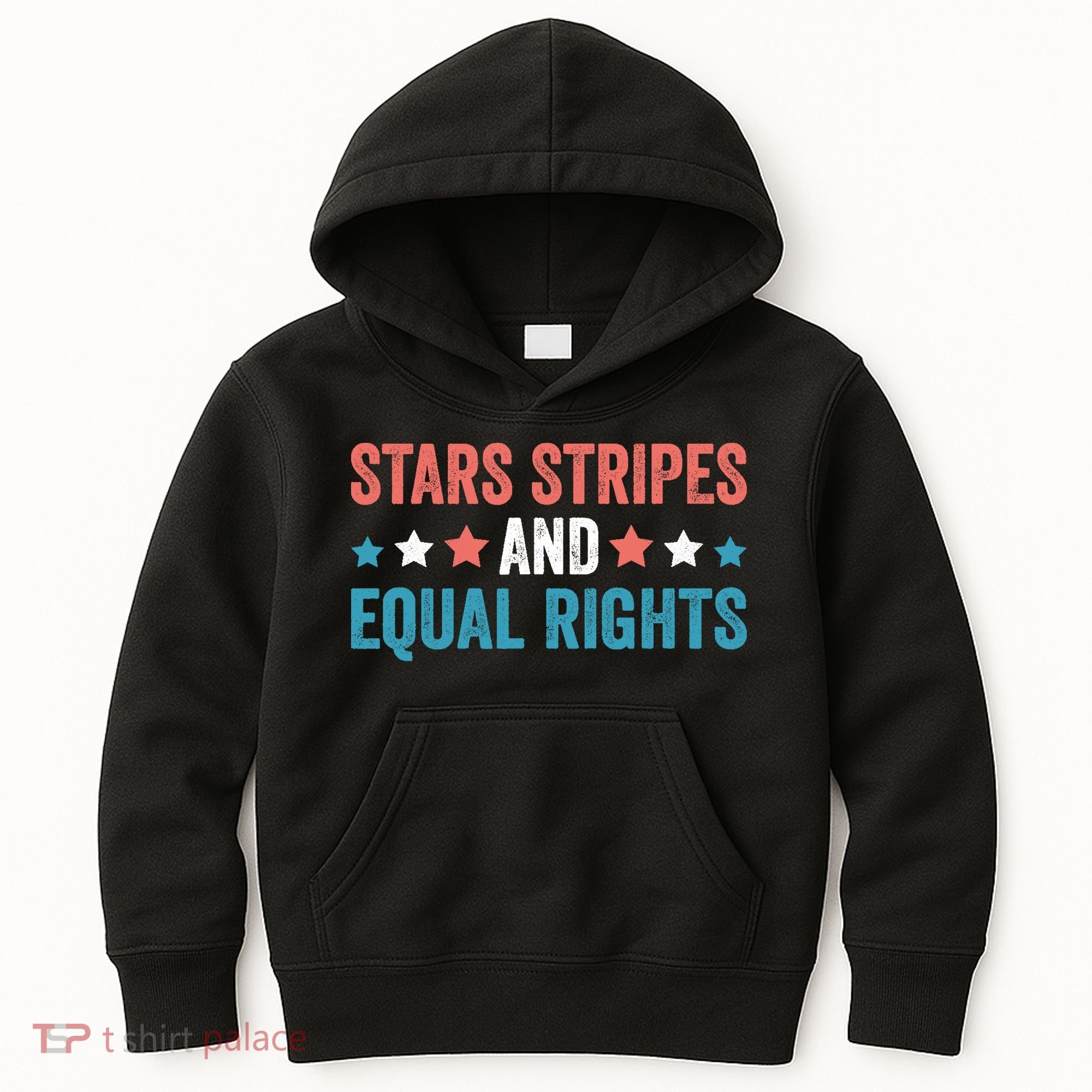 Stars Stripes And Equal Rights 4th Of July Kids Hoodie