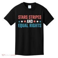 Stars Stripes And Equal Rights 4th Of July Kids T-Shirt thumb 0