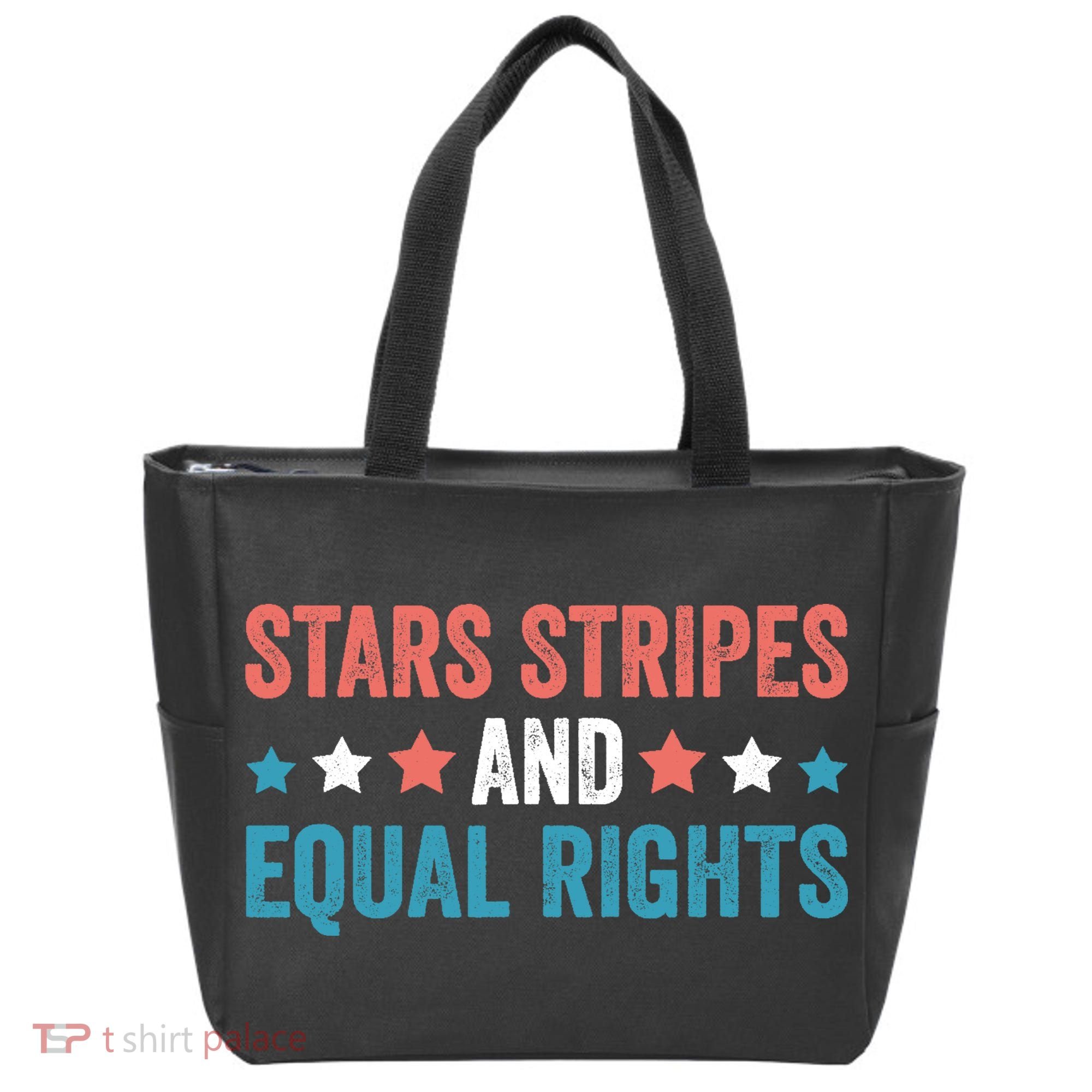 Stars Stripes And Equal Rights 4th Of July Tote Bag