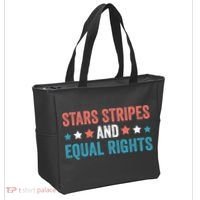 Stars Stripes And Equal Rights 4th Of July Tote Bag thumb 2