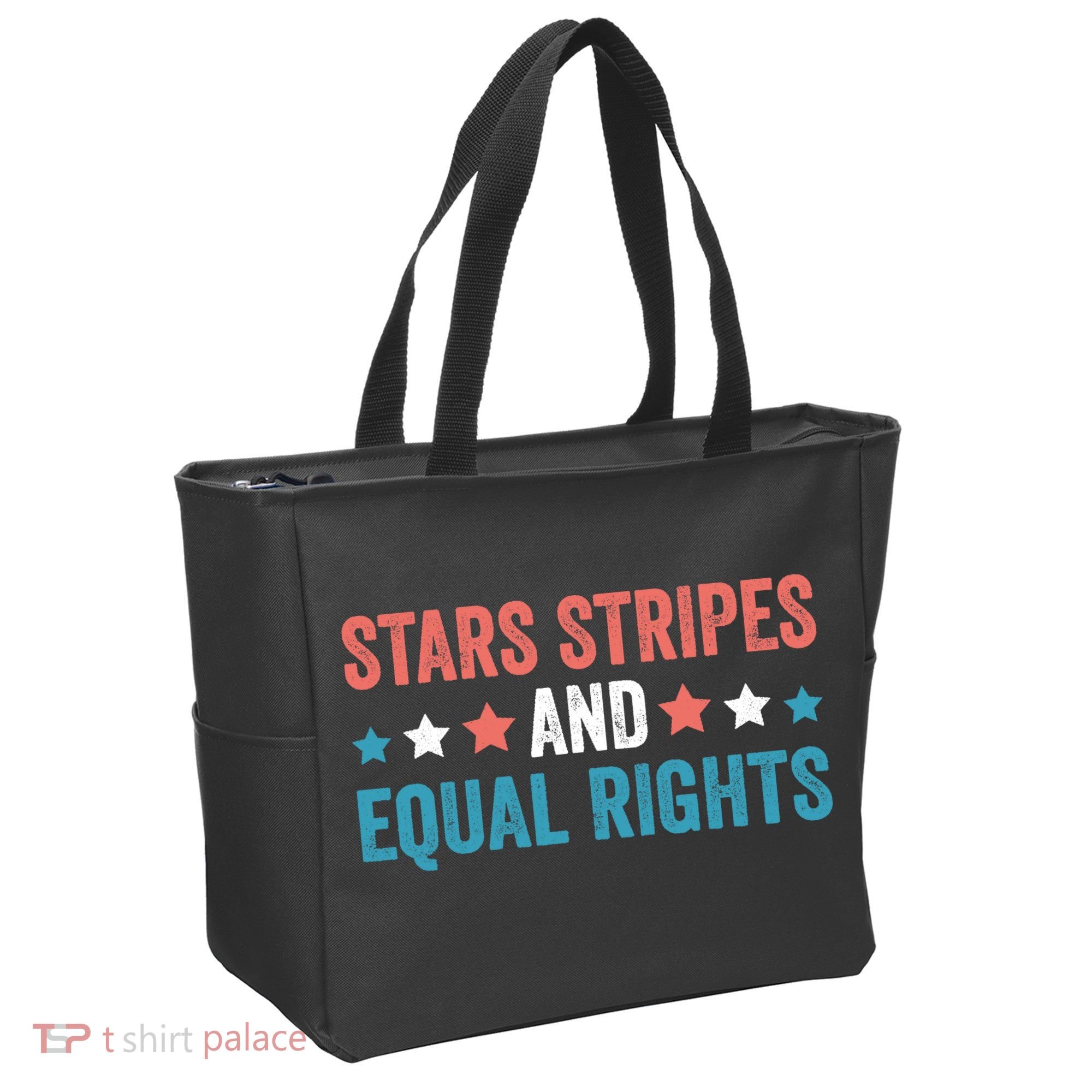 Stars Stripes And Equal Rights 4th Of July Tote Bag