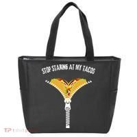 Stop Staring At My Tacos Funny Taco Lover Tote Bag thumb 0