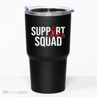 Support Squad Aids Support Hiv Awareness Red Ribbon Tumbler thumb 0