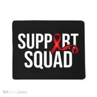 Support Squad Aids Support Hiv Awareness Red Ribbon Mousepad thumb 0