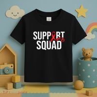 Support Squad Aids Support Hiv Awareness Red Ribbon Toddler T-Shirt thumb 3