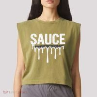 Sauce Garment-Dyed Women's Muscle Tee thumb 2
