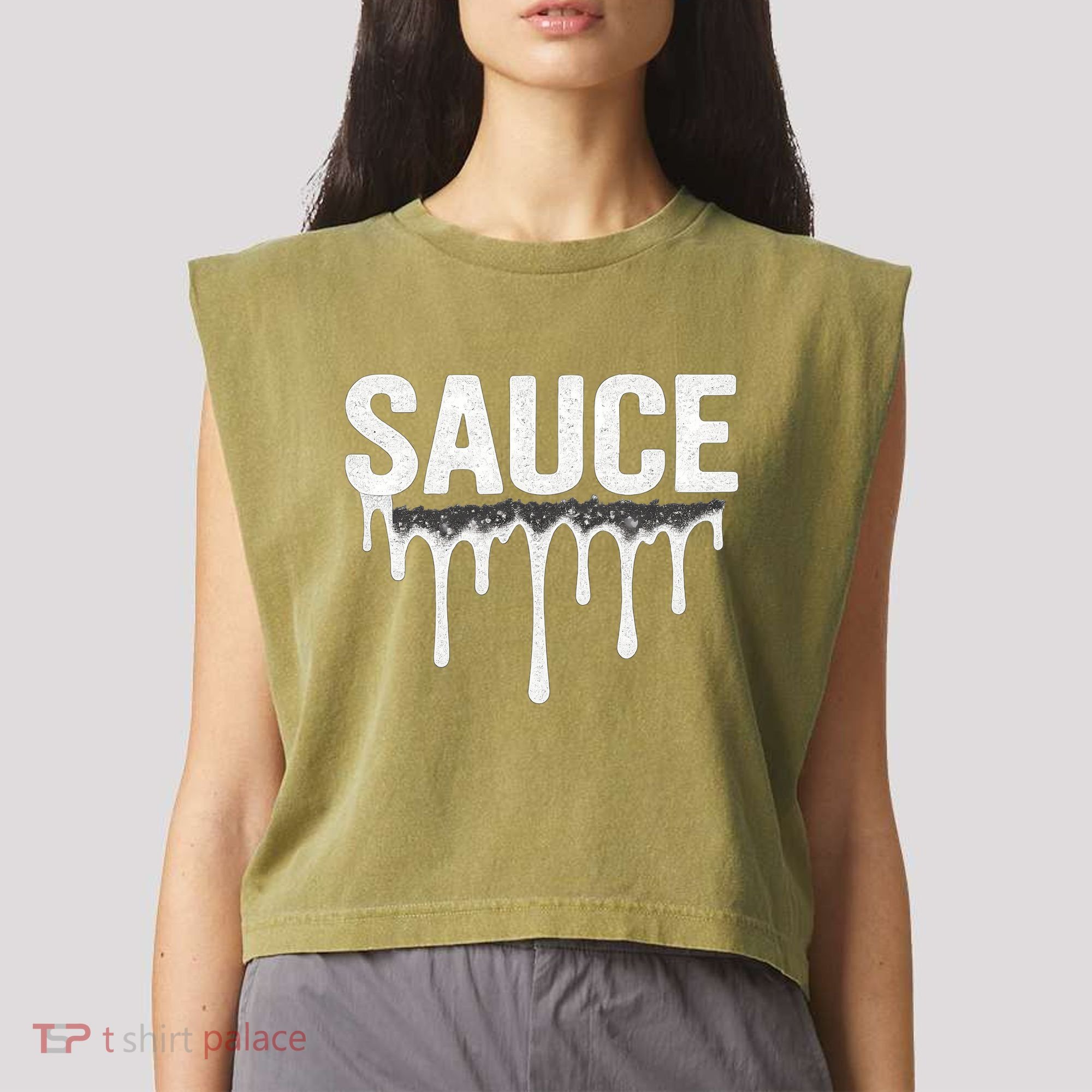 Sauce Garment-Dyed Women's Muscle Tee