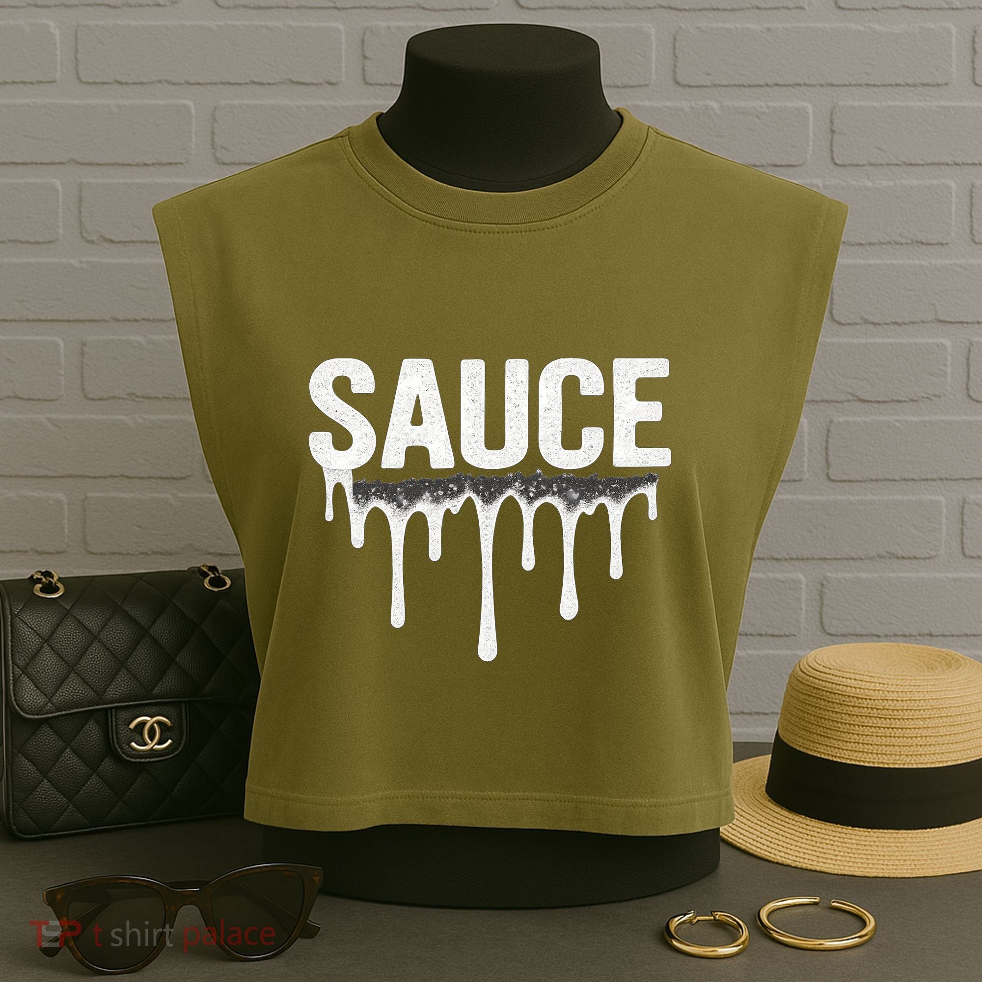 Sauce Garment-Dyed Women's Muscle Tee