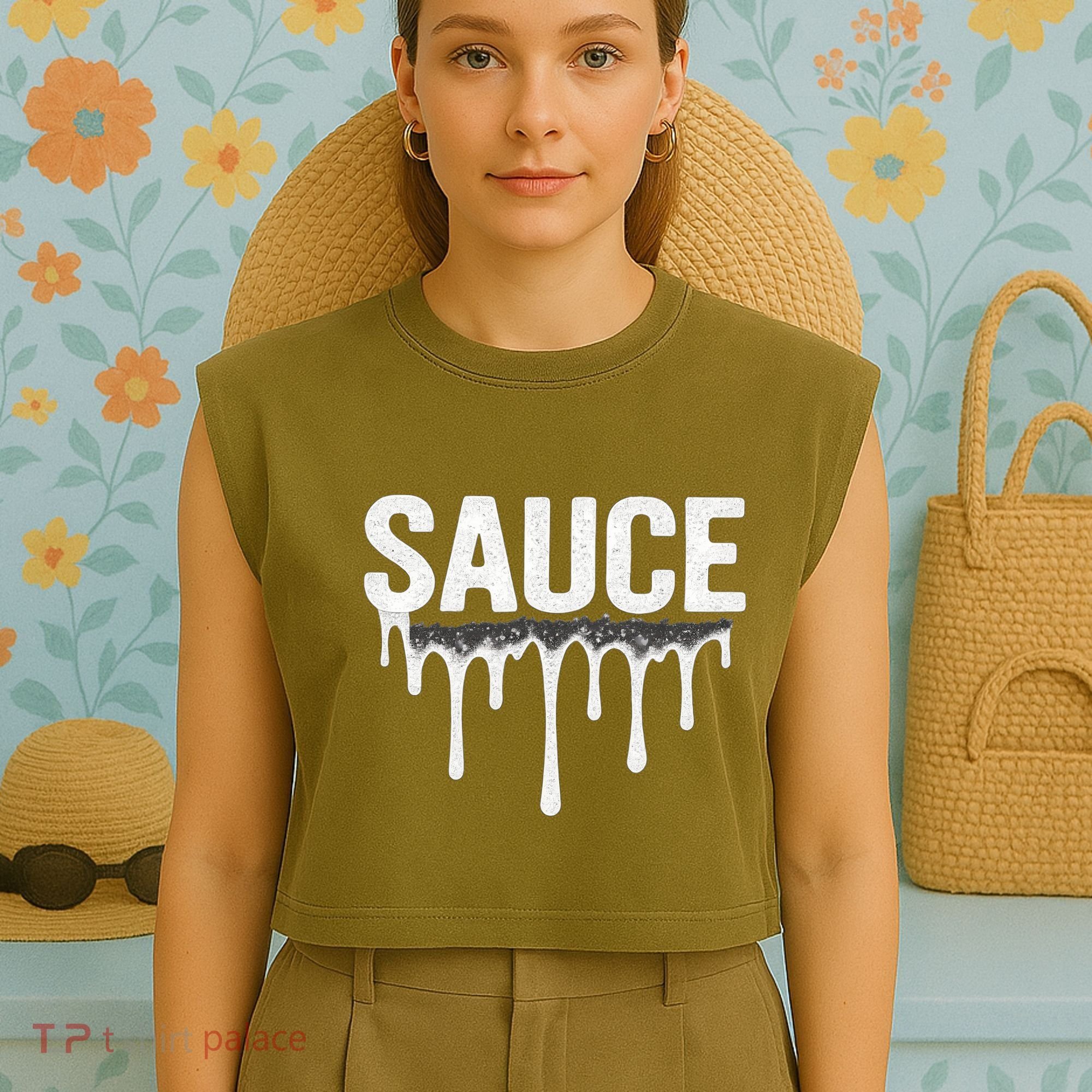 Sauce Garment-Dyed Women's Muscle Tee