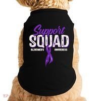 Support Squad Alzheimers Awareness Purple Ribbon Doggie Tank thumb 0