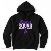 Support Squad Alzheimers Awareness Purple Ribbon Hoodie thumb 0