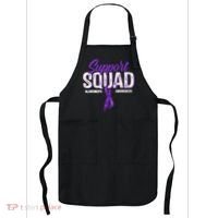 Support Squad Alzheimers Awareness Purple Ribbon Apron thumb 0