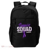 Support Squad Alzheimers Awareness Purple Ribbon Backpack thumb 0