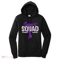 Support Squad Alzheimers Awareness Purple Ribbon Women's Hoodie thumb 0
