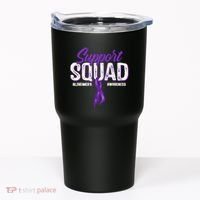 Support Squad Alzheimers Awareness Purple Ribbon Tumbler thumb 0