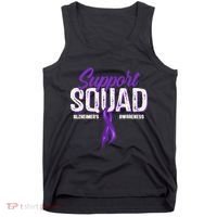 Support Squad Alzheimers Awareness Purple Ribbon Tank Top thumb 0