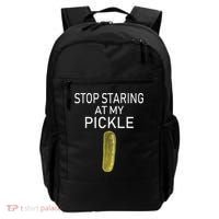 Stop Staring At My Pickle Dirty Halloween Costume Idea Backpack thumb 0