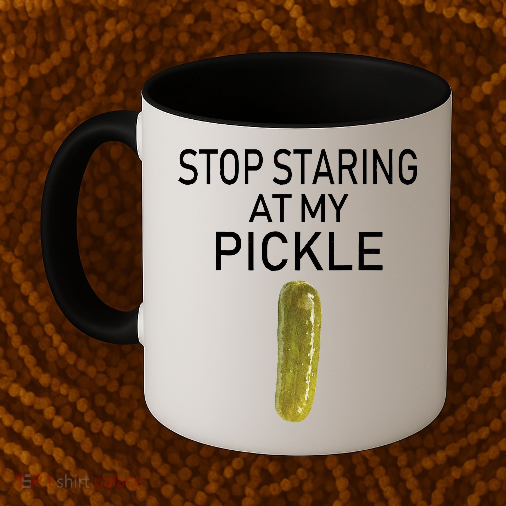 Stop Staring At My Pickle Dirty Halloween Costume Idea Coffee Mug
