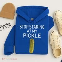 Stop Staring At My Pickle Dirty Halloween Costume Idea Hoodie thumb 4