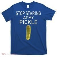 Stop Staring At My Pickle Dirty Halloween Costume Idea T-Shirt thumb 0