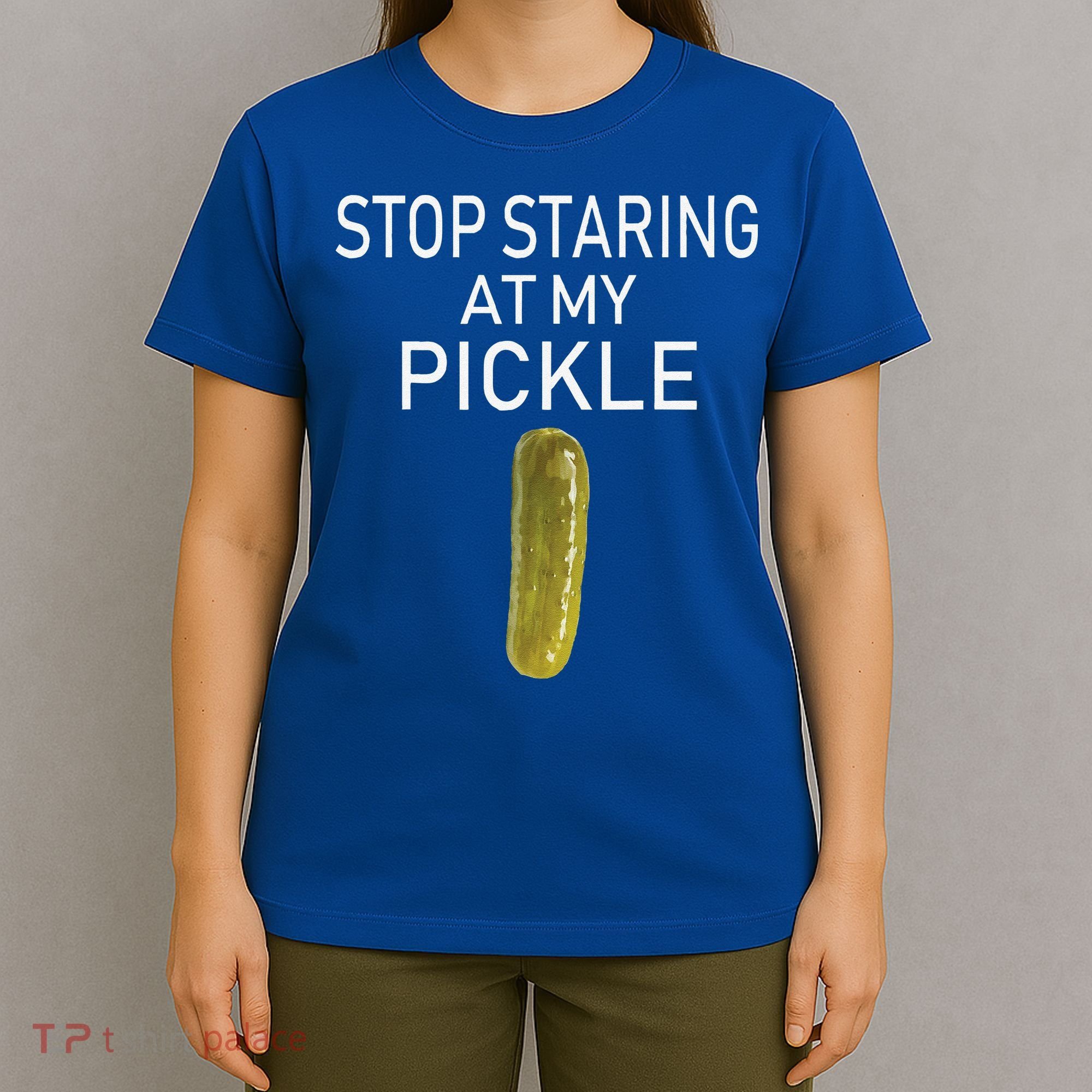 Stop Staring At My Pickle Dirty Halloween Costume Idea T-Shirt