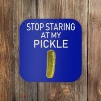 Stop Staring At My Pickle Dirty Halloween Costume Idea Coaster thumb 0