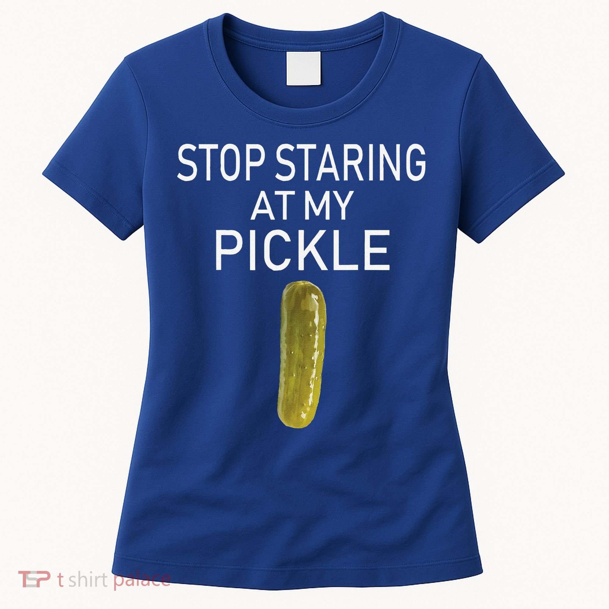 Stop Staring At My Pickle Dirty Halloween Costume Idea Women's T-Shirt