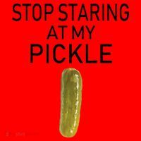 Stop Staring At My Pickle Dirty Halloween Costume Idea Santa Hat thumb 1