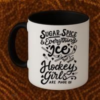 Sugar Spice &Amp; Everything Ice T Cute Hockey Girl Coffee Mug thumb 2