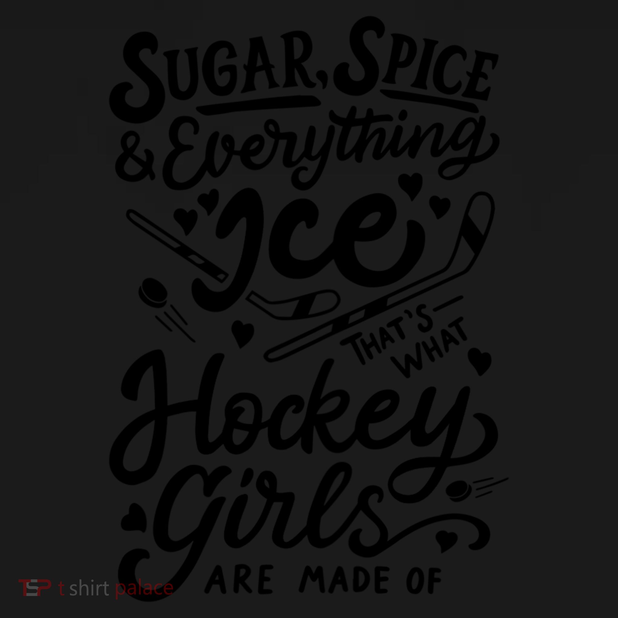 Sugar Spice &Amp; Everything Ice T Cute Hockey Girl Women's T-Shirt