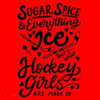 Sugar Spice &Amp; Everything Ice T Cute Hockey Girl Santa Hat thumb 1