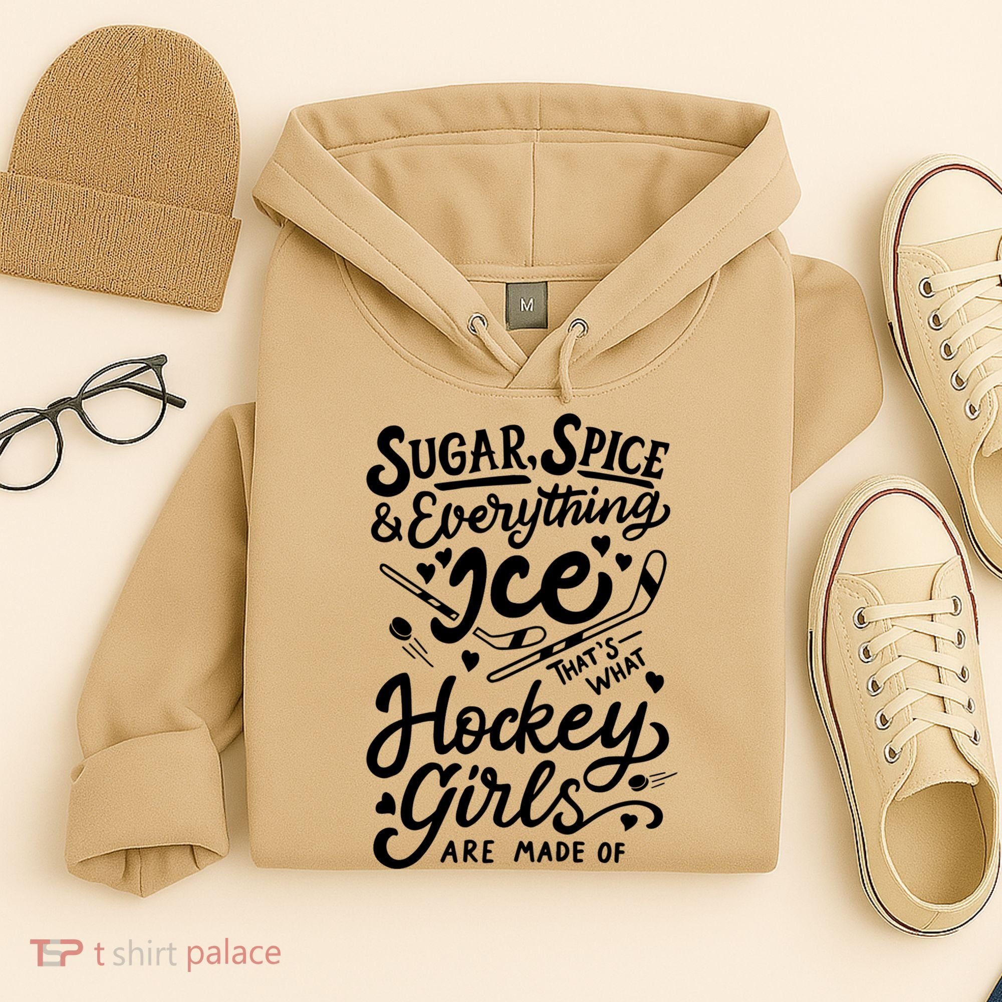 Sugar Spice &Amp; Everything Ice T Cute Hockey Girl Hoodie