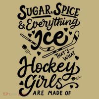 Sugar Spice &Amp; Everything Ice T Cute Hockey Girl Sweatshirt thumb 2