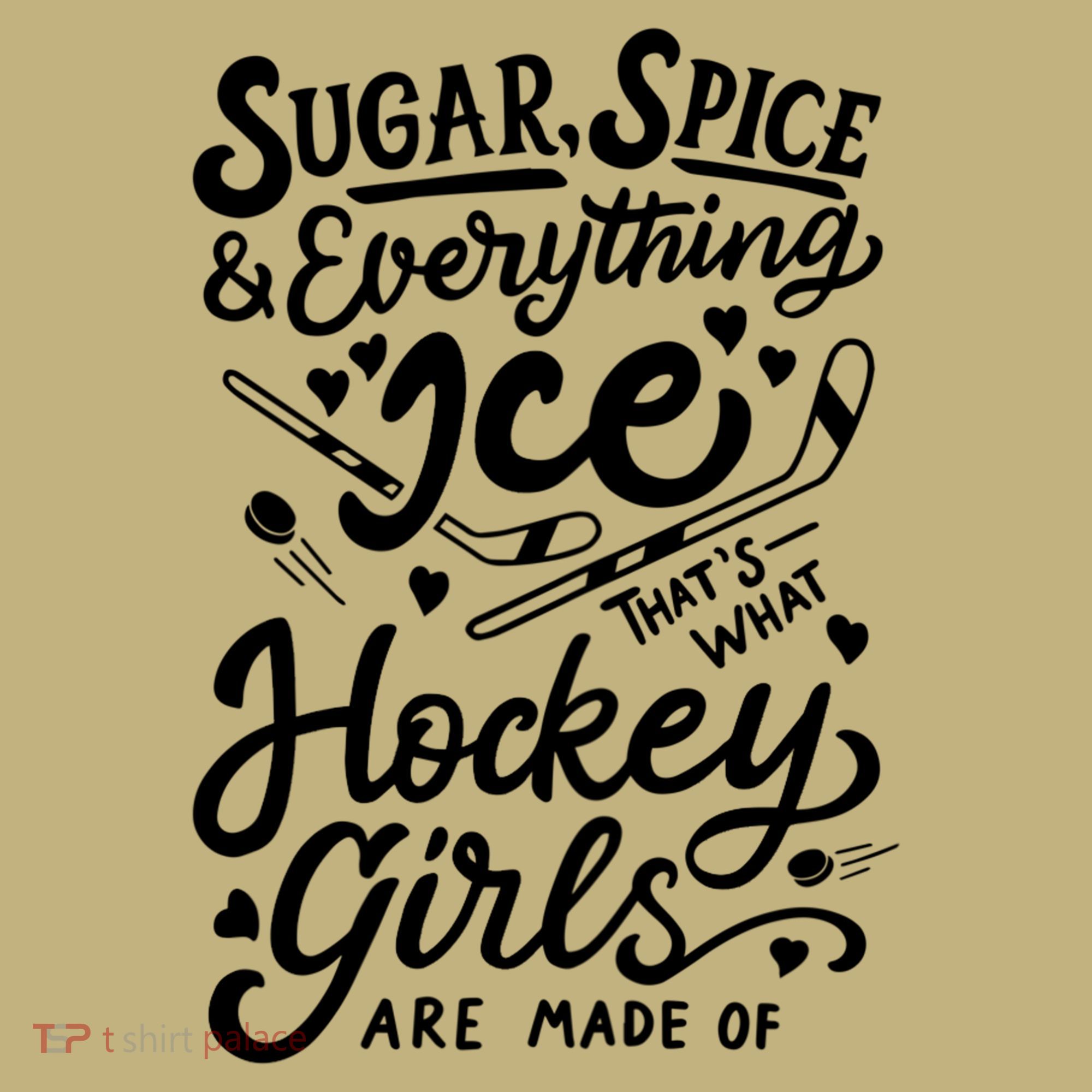 Sugar Spice &Amp; Everything Ice T Cute Hockey Girl Polo