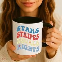 Stars Stripes And Equal Rights 4th Of July Womens Rights Coffee Mug thumb 3