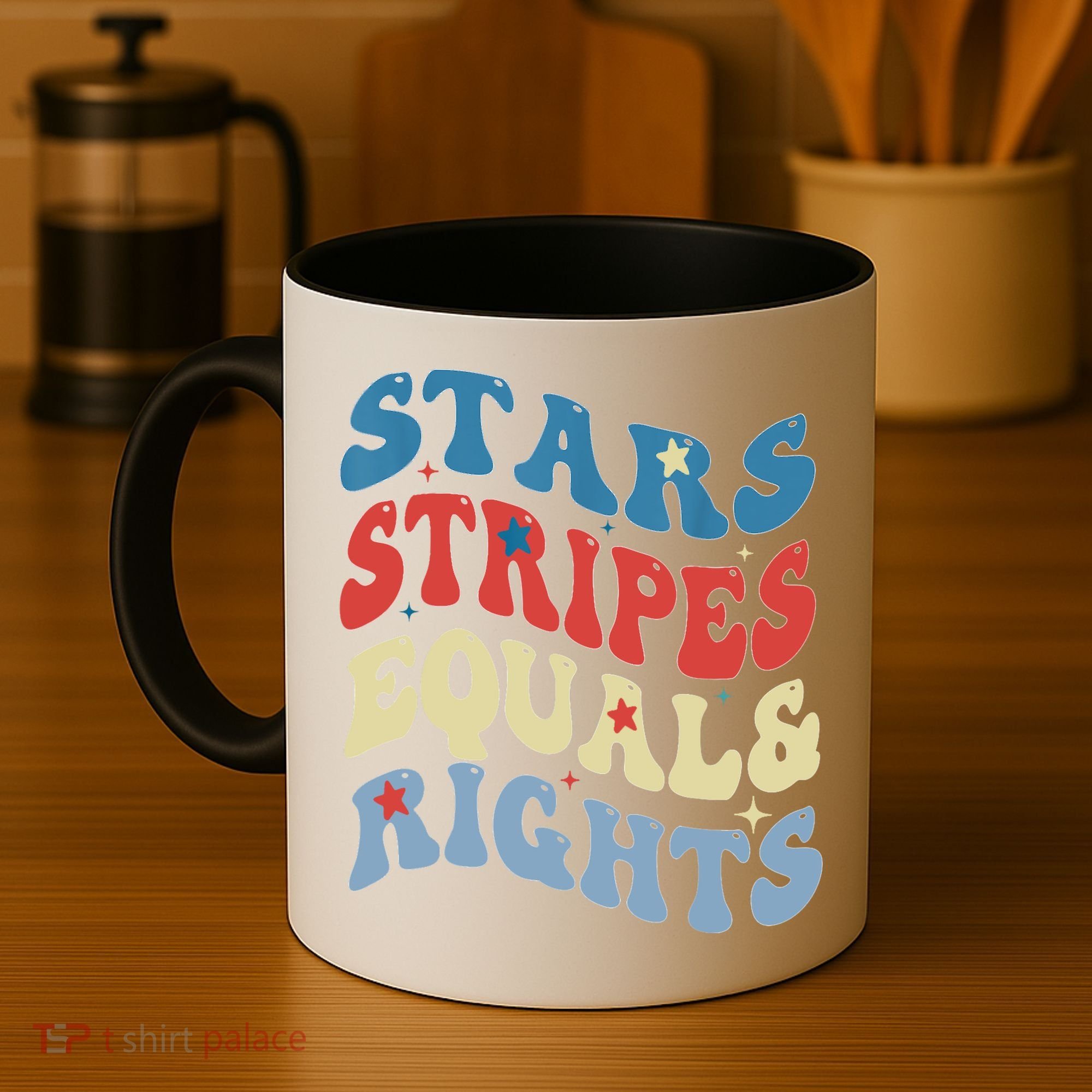 Stars Stripes And Equal Rights 4th Of July Womens Rights Coffee Mug