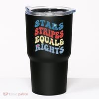 Stars Stripes And Equal Rights 4th Of July Womens Rights Tumbler thumb 0