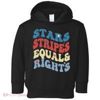 Stars Stripes And Equal Rights 4th Of July Womens Rights Toddler Hoodie thumb 0