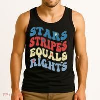 Stars Stripes And Equal Rights 4th Of July Womens Rights Tank Top thumb 3