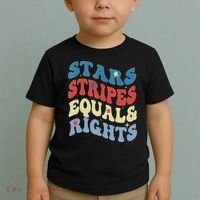 Stars Stripes And Equal Rights 4th Of July Womens Rights Toddler T-Shirt thumb 2