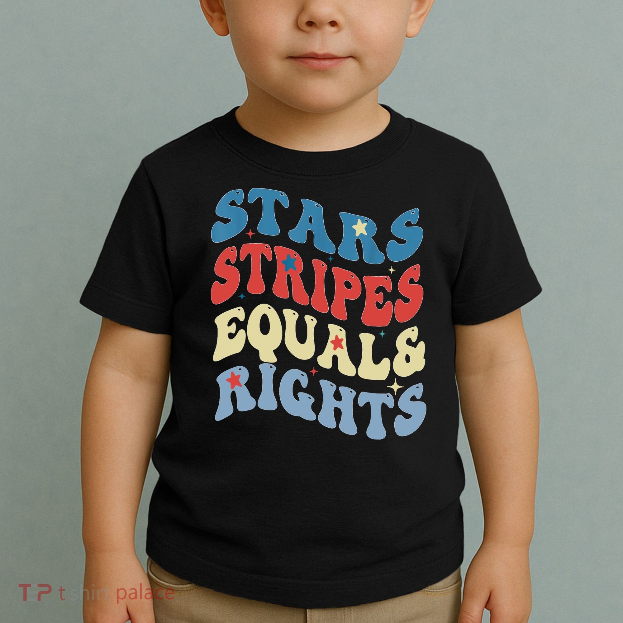 Stars Stripes And Equal Rights 4th Of July Womens Rights Toddler T-Shirt