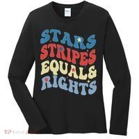 Stars Stripes And Equal Rights 4th Of July Womens Rights Women's Long Sleeve Shirt thumb 0