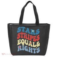 Stars Stripes And Equal Rights 4th Of July Womens Rights Tote Bag thumb 0