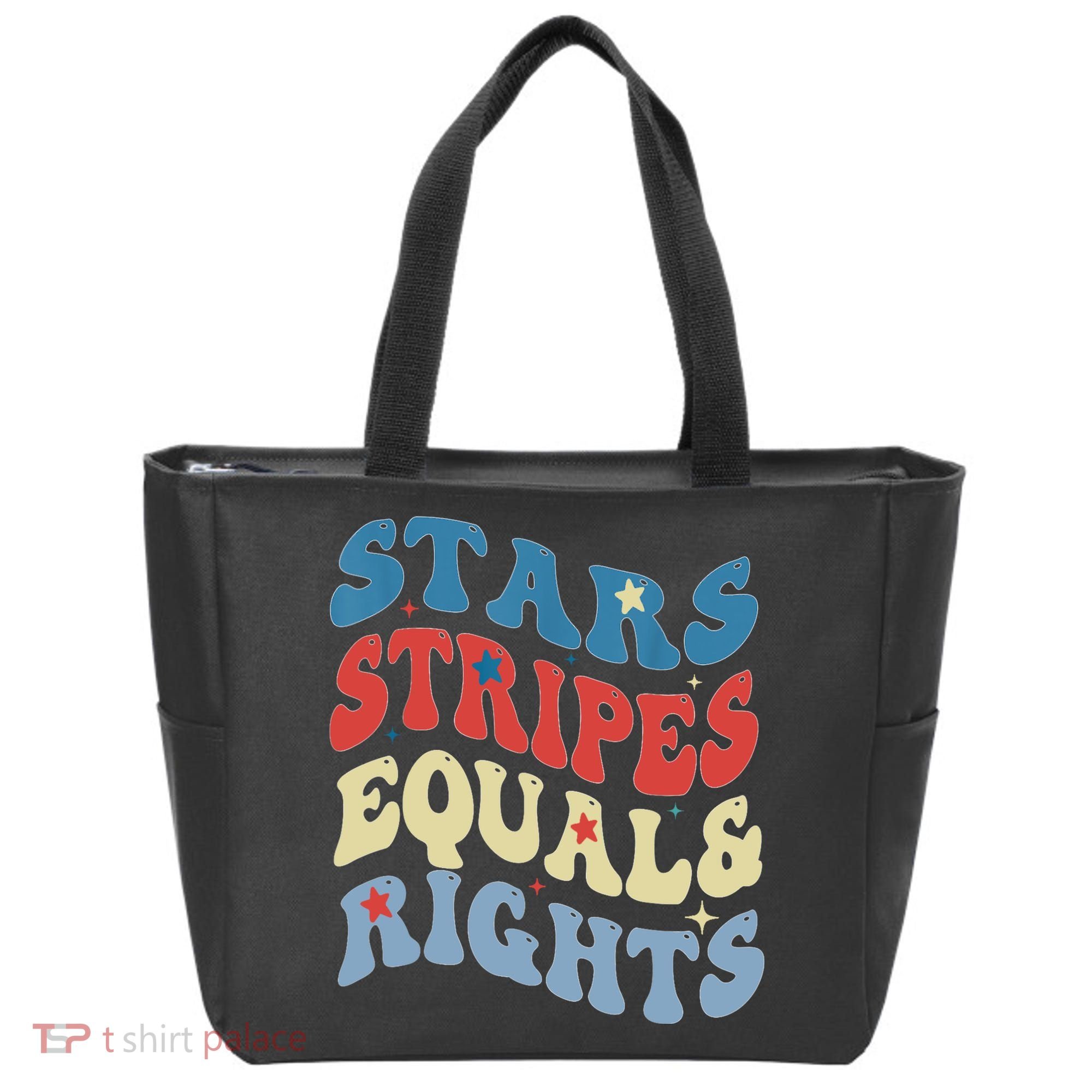 Stars Stripes And Equal Rights 4th Of July Womens Rights Tote Bag