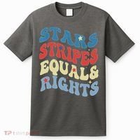 Stars Stripes And Equal Rights 4th Of July Womens Rights T-Shirt thumb 0
