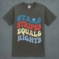 Stars Stripes And Equal Rights 4th Of July Womens Rights T-Shirt thumb 4