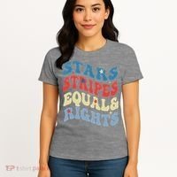 Stars Stripes And Equal Rights 4th Of July Womens Rights Women's T-Shirt thumb 4