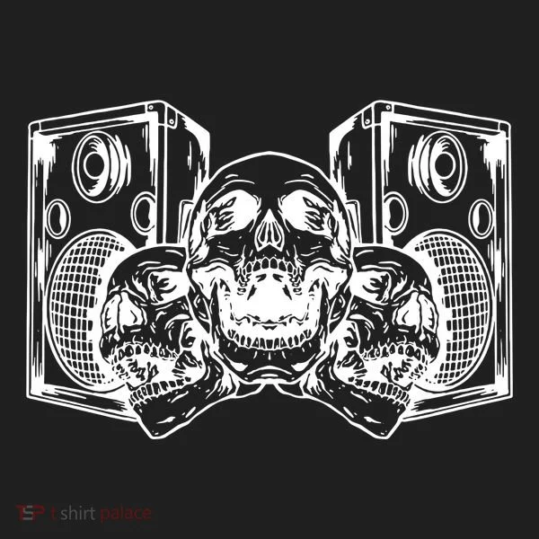 Skull Speakers Audio Gothic Regular Women's Sweatshirt