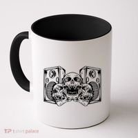 Skull Speakers Audio Gothic Regular Coffee Mug thumb 0