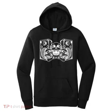 Skull Speakers Audio Gothic Regular Women's Hoodie
